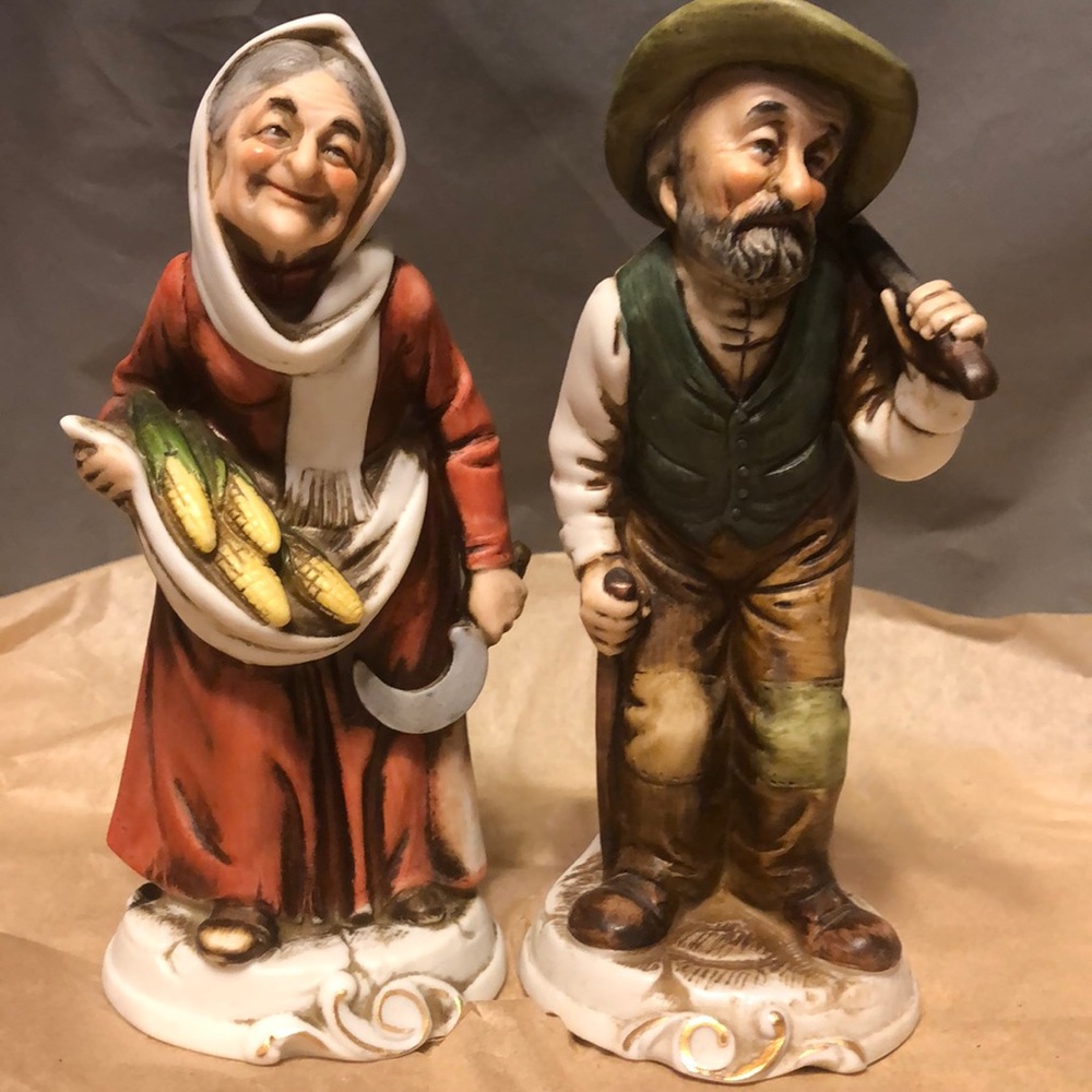 Vintage NAPCOWARE Old Man & Old Women